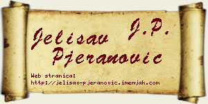 Jelisav Pjeranović vizit kartica